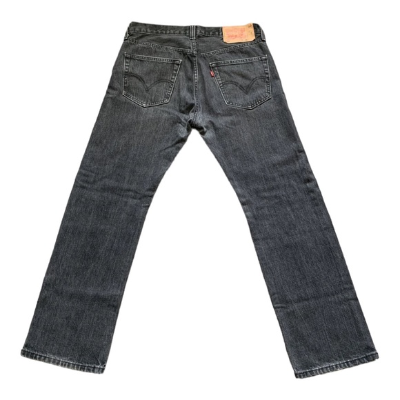 Levi’s 501 Men’s W34 L29 Grey Straight Leg - Picture 2 of 6